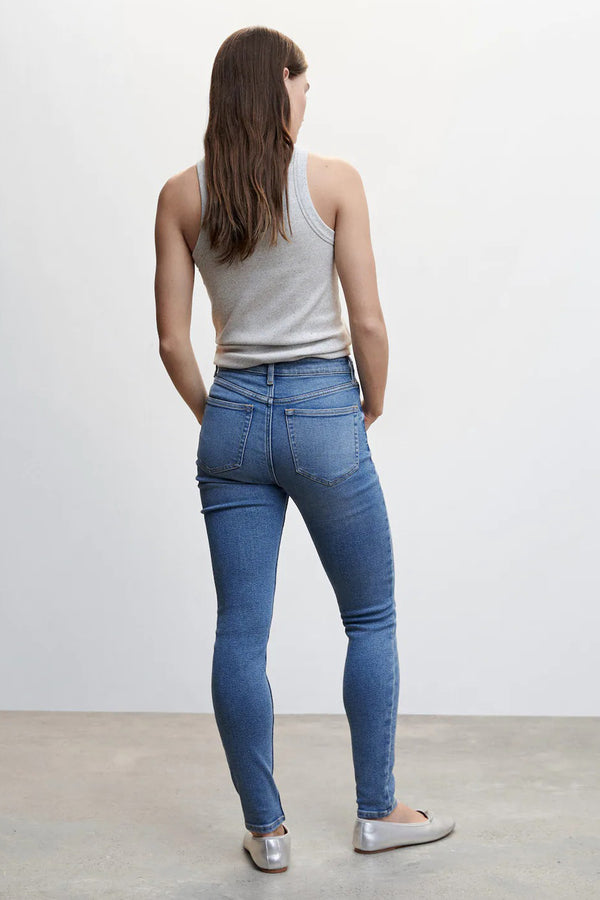 Jeans skinny Mid blue denim - Mango