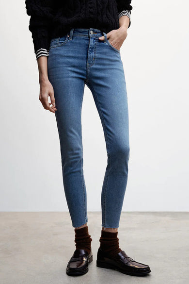 Skinny jeans - mid blue denim