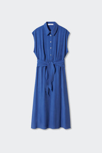 Kleedje met korte mouwen - blauw