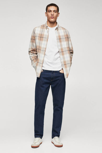 Hemd met lange mouwen - beige