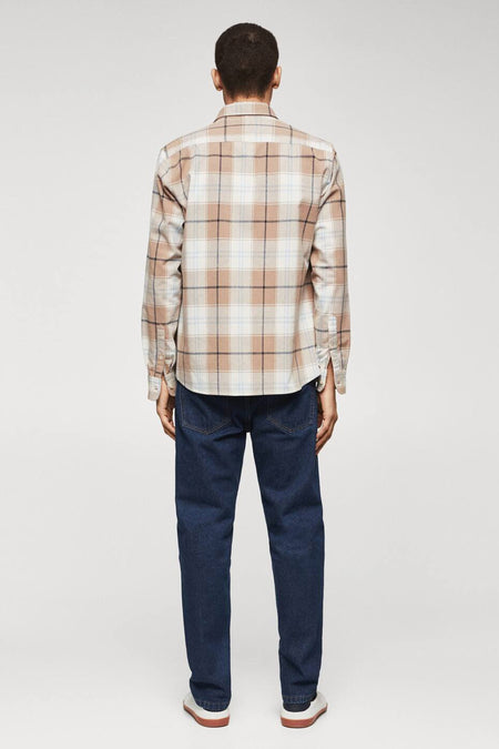 Hemd met lange mouwen - beige