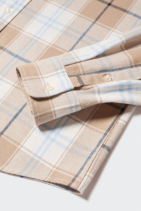 Hemd met lange mouwen - beige