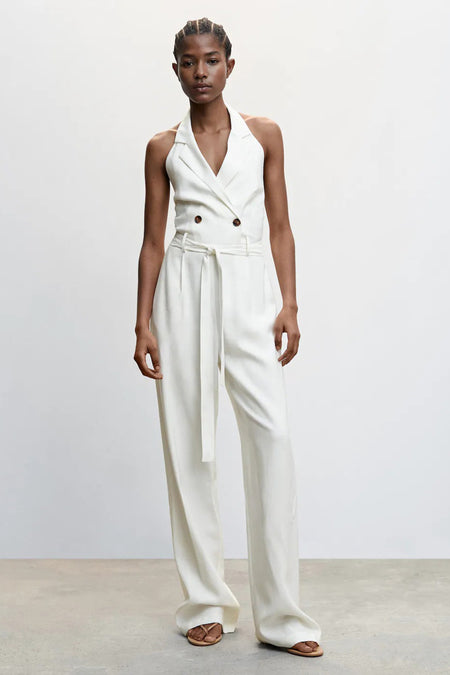 Jumpsuit wit - MANGO