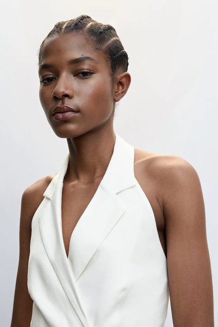 Jumpsuit wit - MANGO