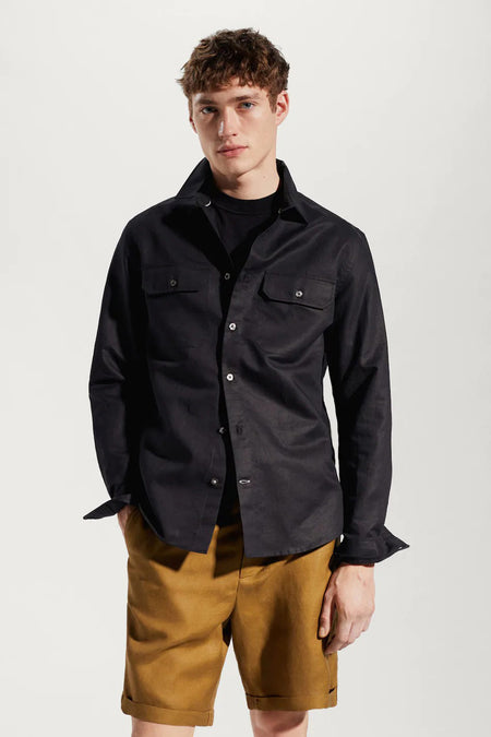 Hemd met lange mouwen - zwart