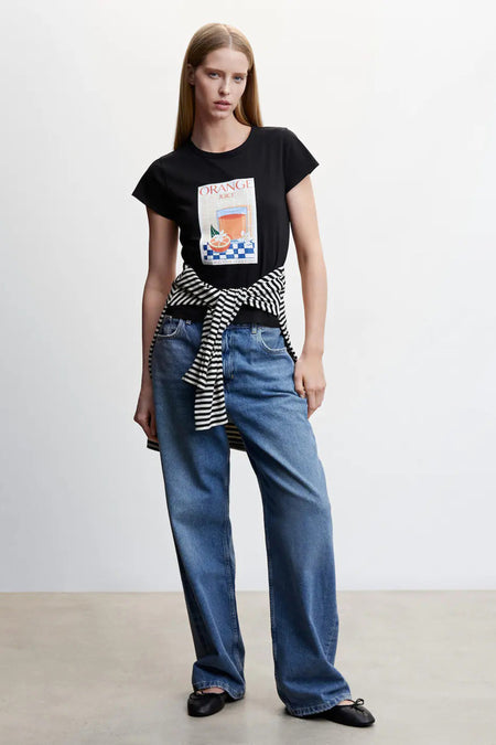 T-shirt - zwart