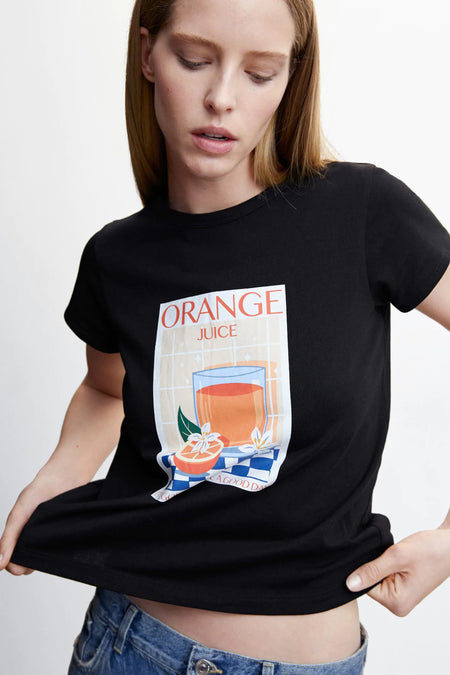 T-shirt - zwart