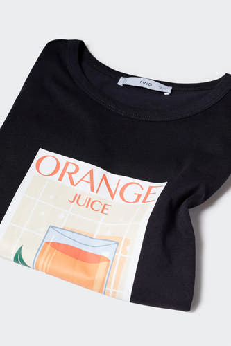 T-shirt - zwart
