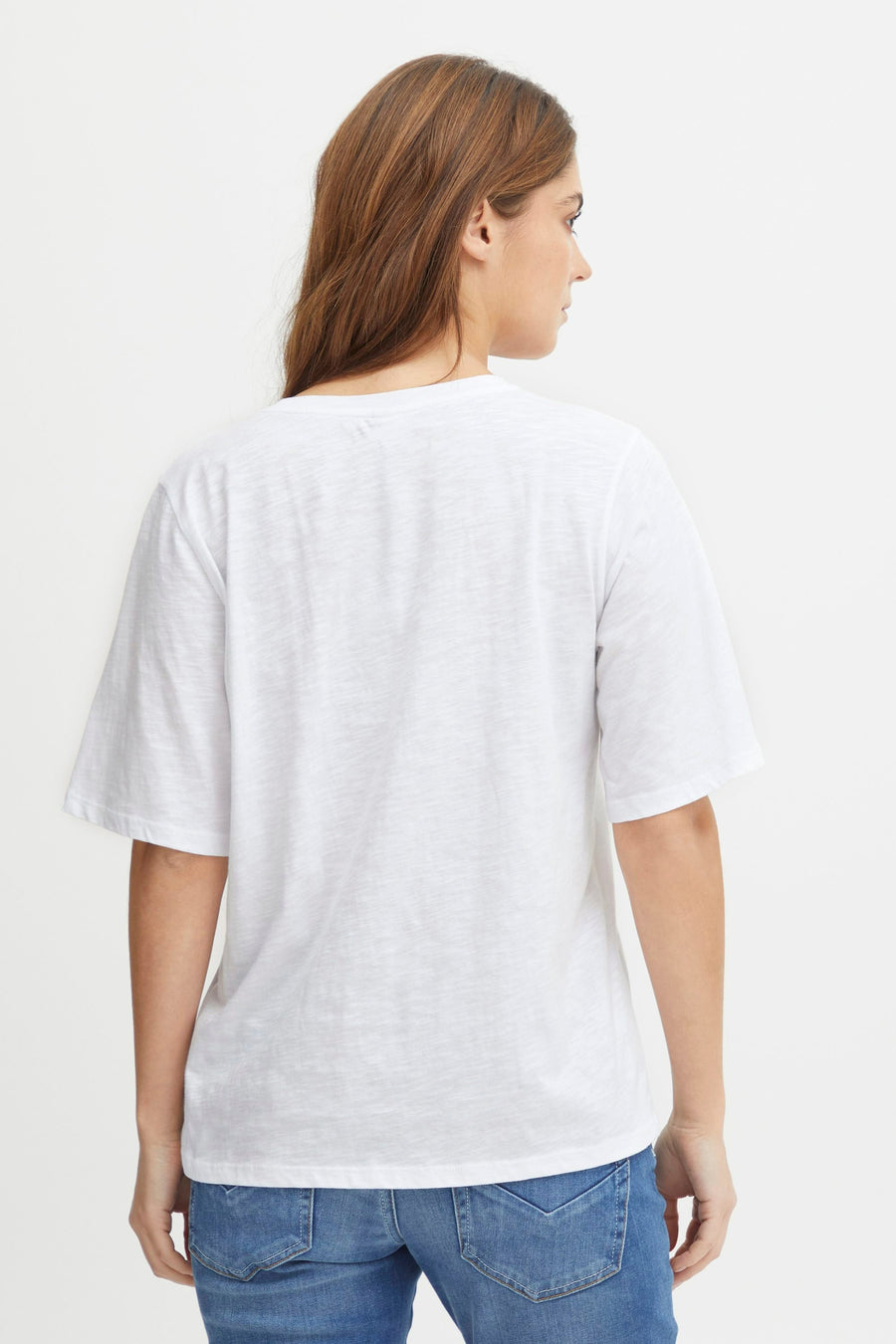 T-shirt met korte mouwen - wit - PULZ