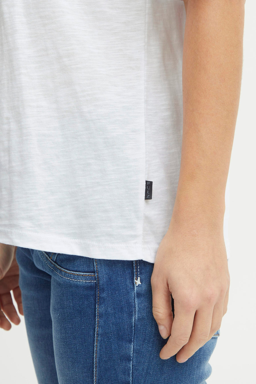 T-shirt met korte mouwen - wit - PULZ