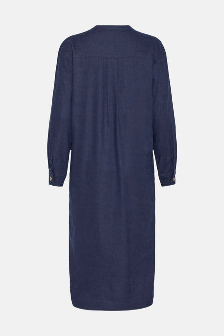 Kleedje met lange mouwen - Donkerblauw