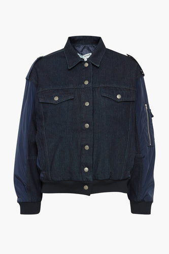Jeansjas - dark blue denim - PULZ