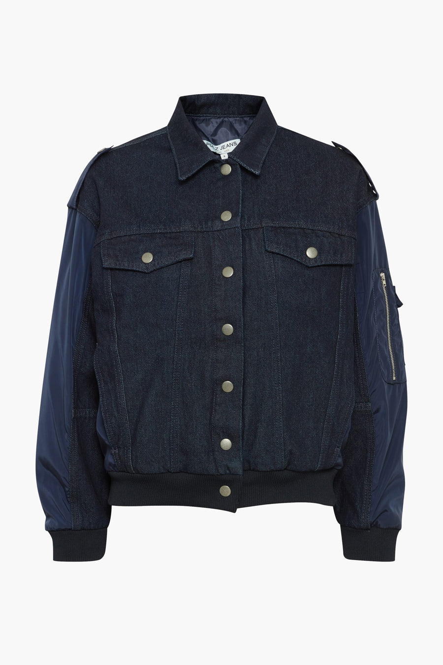 Jeansjas - dark blue denim - PULZ