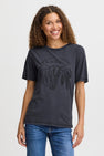 Top uni manche courte Noir - PULZ