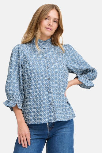 Jeanshemd blauw - PULZ - PULZ