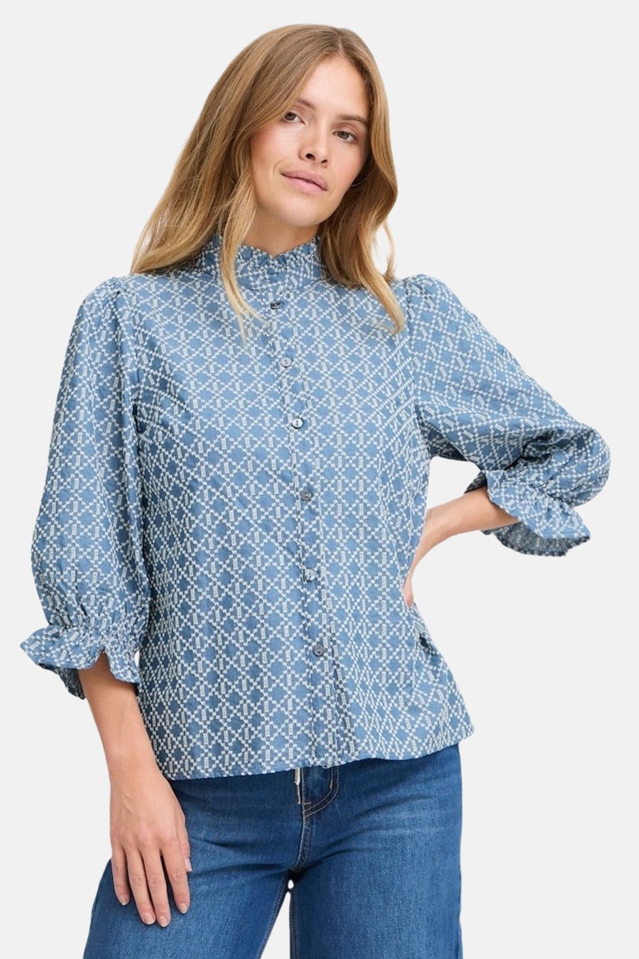 Jeanshemd blauw - PULZ - PULZ