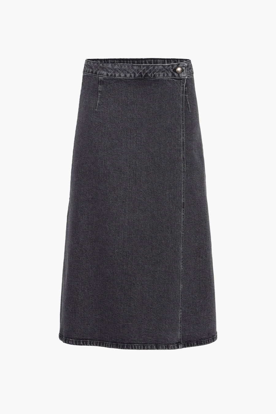 Jupe longue - dark grey denim - PULZ