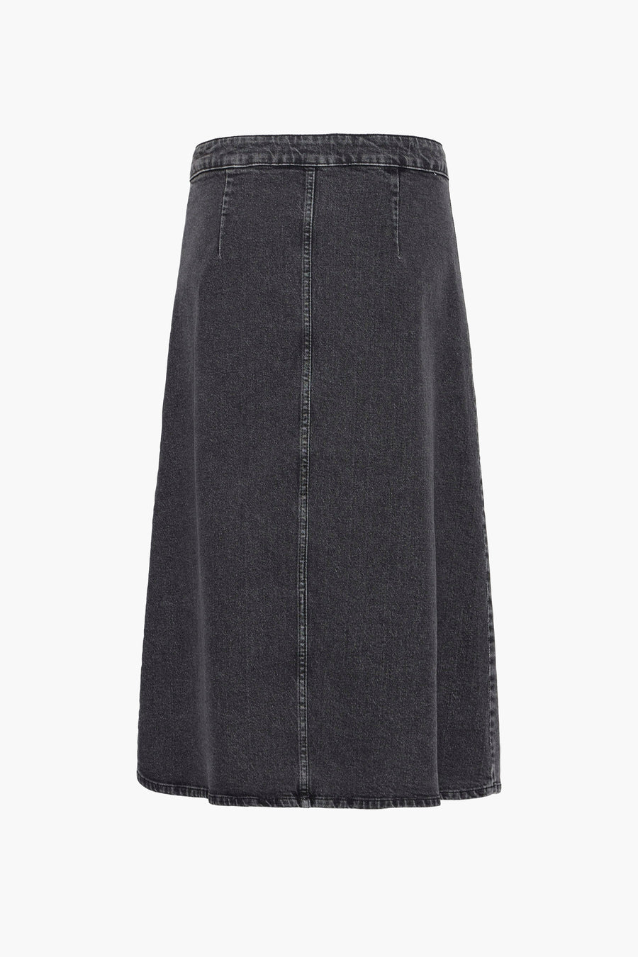 Jupe longue - dark grey denim - PULZ