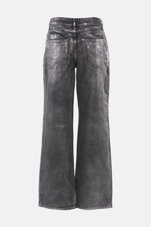 Jeans wide Zilver - PULZ