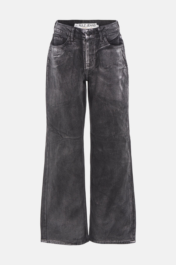Jeans wide Zilver - PULZ