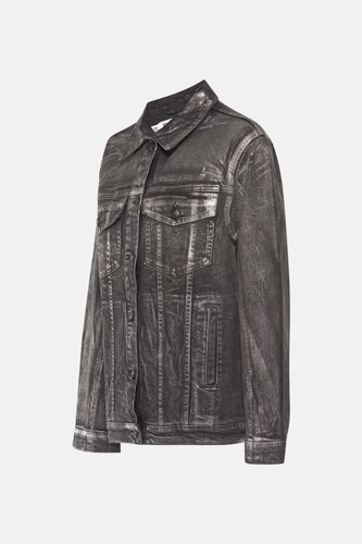Jeansjas - dark grey denim