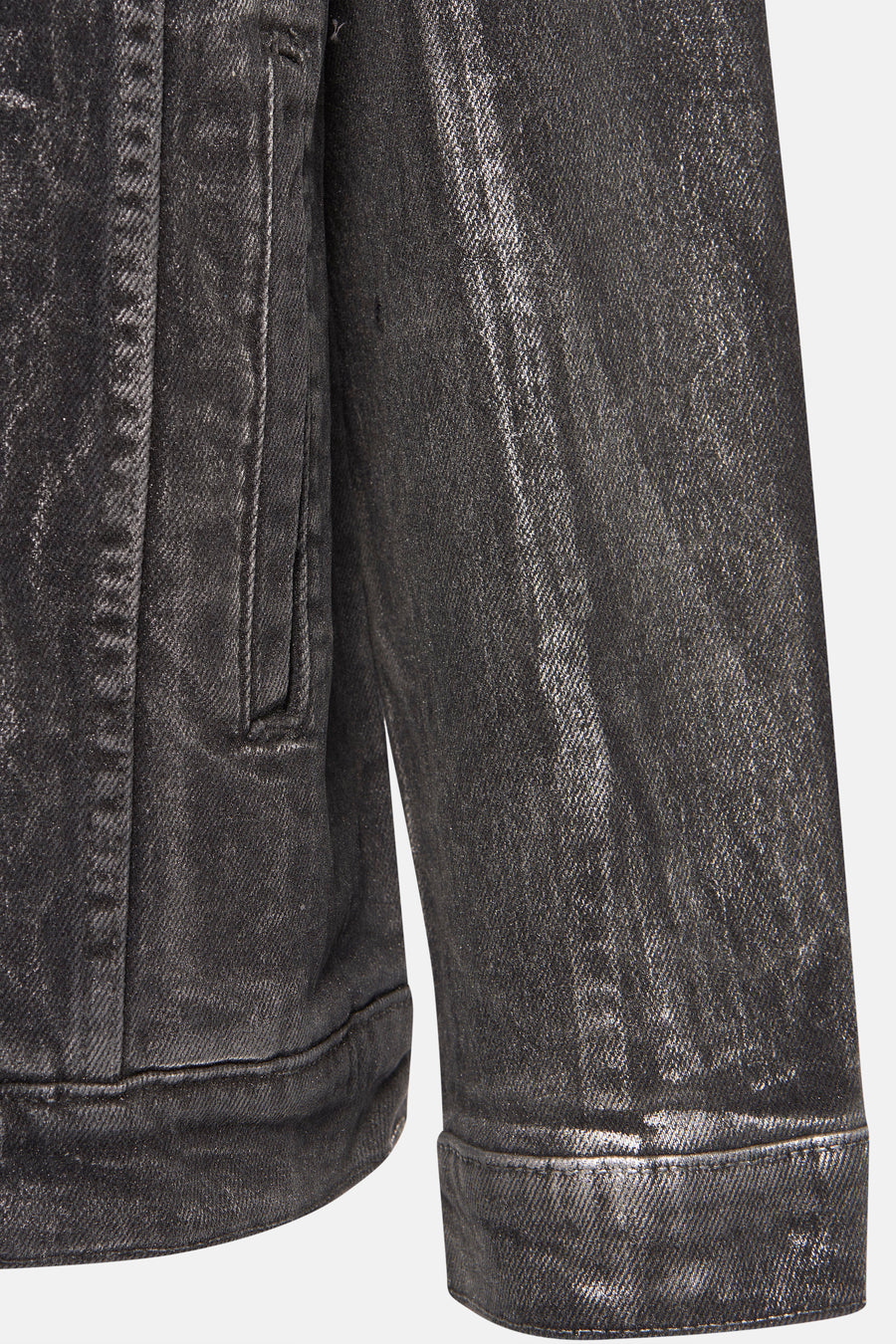 Jeansjas - dark grey denim - PULZ