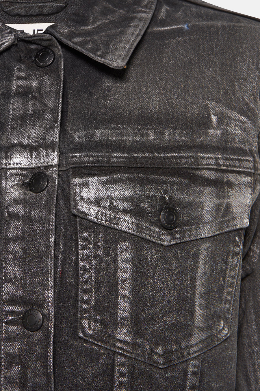 Jeansjas - dark grey denim - PULZ