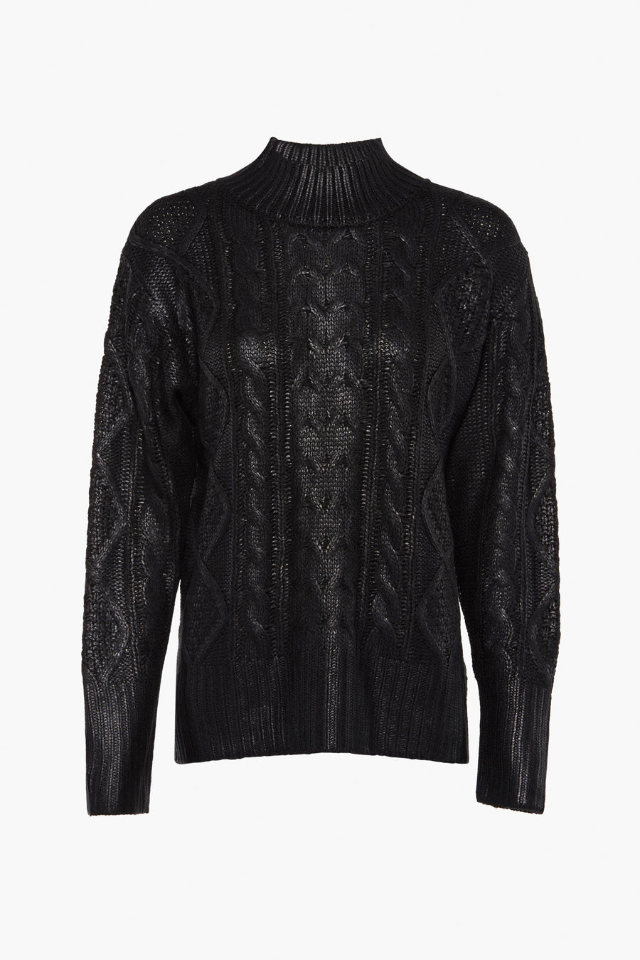 Pull met ronde hals - zwart - PULZ