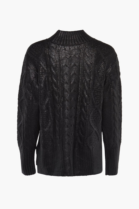 Pull à col rond - noir