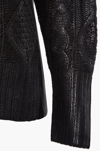 Pull met ronde hals - zwart - PULZ