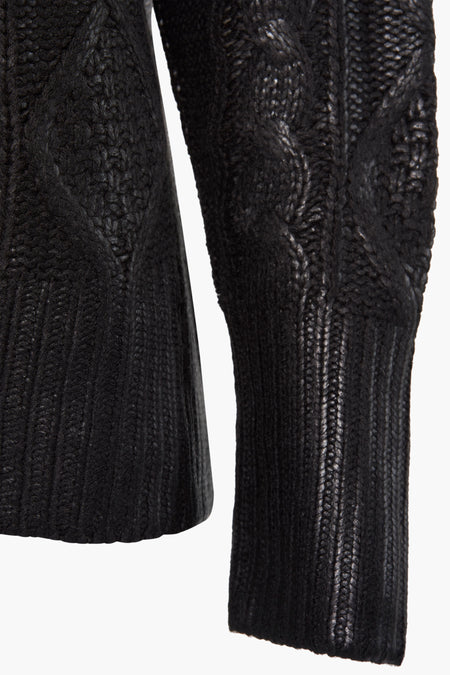 Pull à col rond - noir