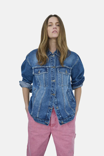 Jeansjas - mid blue denim
