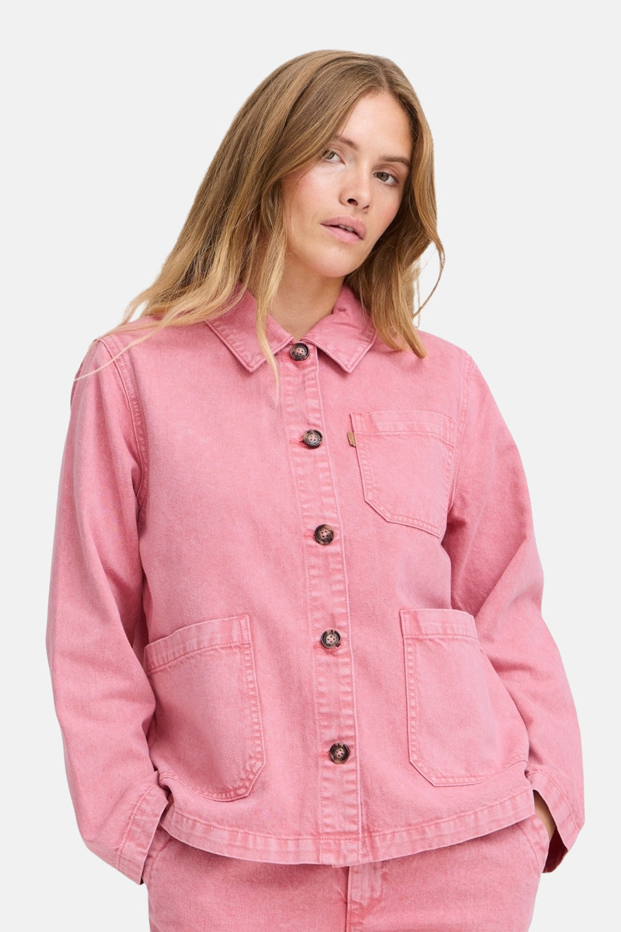 Veste en jean - rose - PULZ
