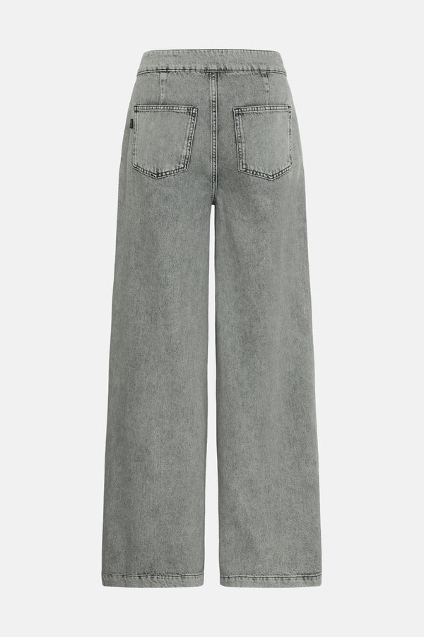 Jeans wide Light grey denim - PULZ