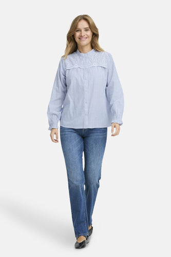 Hemd met lange mouwen - blauw