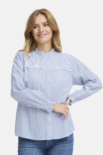 Chemise à manches longues - bleu