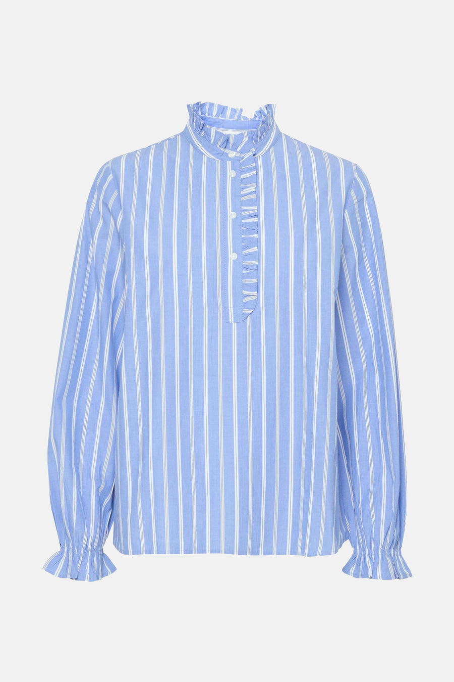 Blouse met lange mouwen - blauw - PULZ