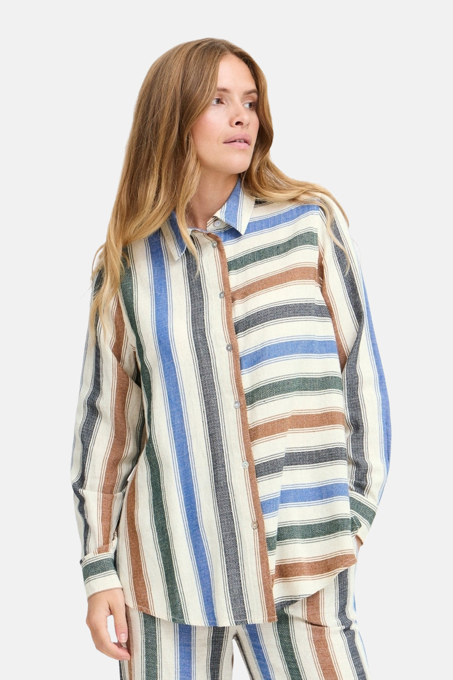 Chemise à manches longues - multicolore