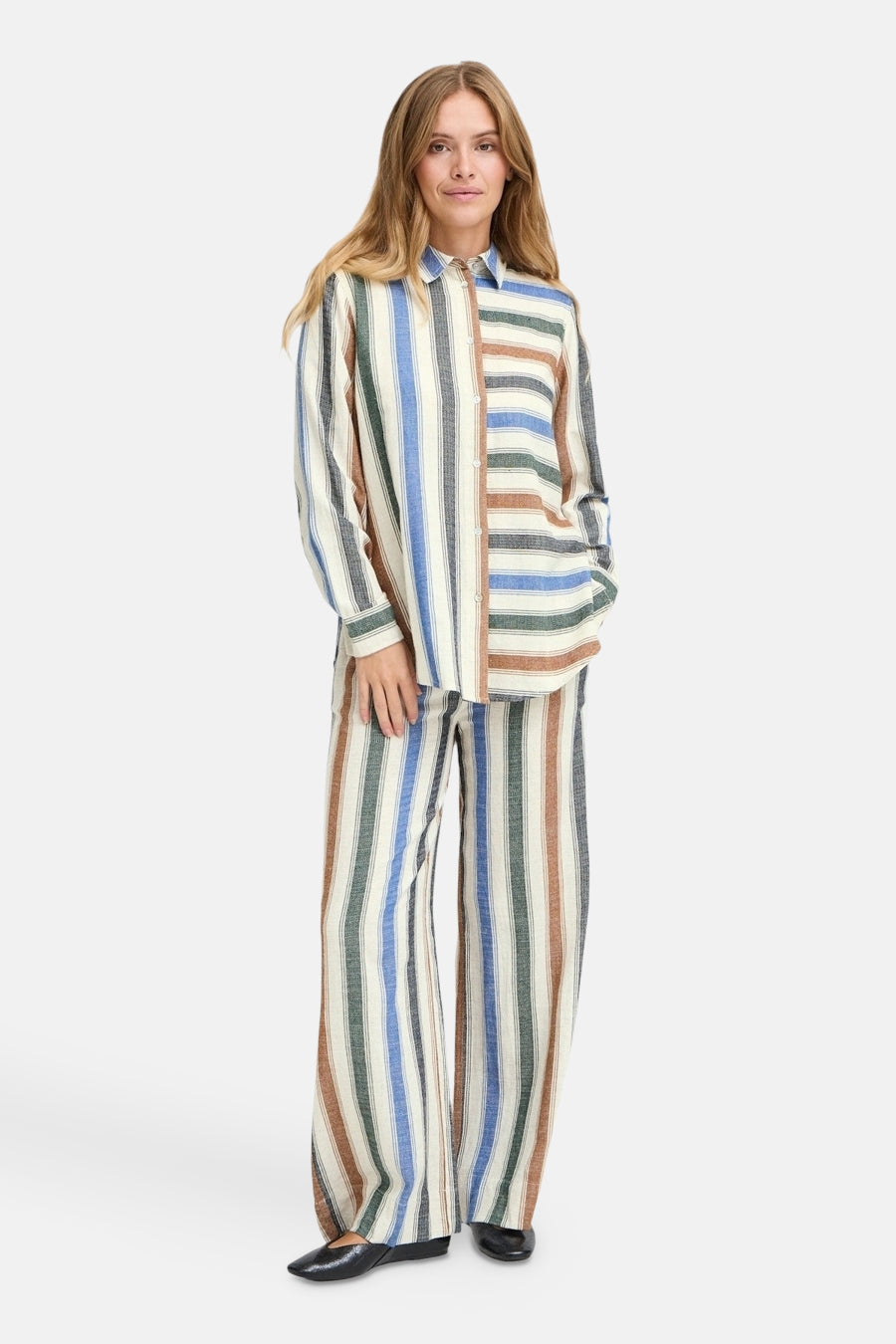 Chemise à manches longues - multicolore