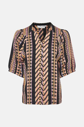 Blouse met lange mouwen - Multicolor - PULZ