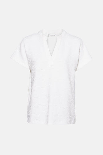 Blouse met korte mouwen - ecru