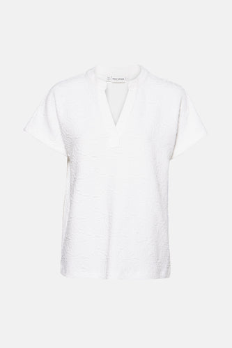 Blouse met korte mouwen - ecru - PULZ