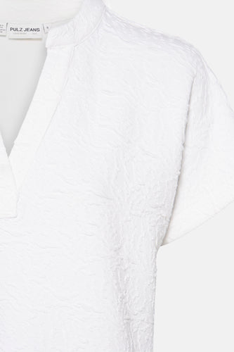 Blouse met korte mouwen - ecru