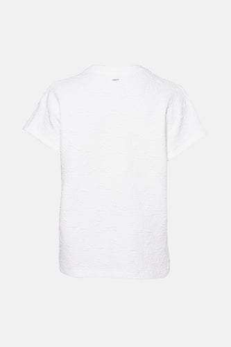 Blouse met korte mouwen - ecru - PULZ