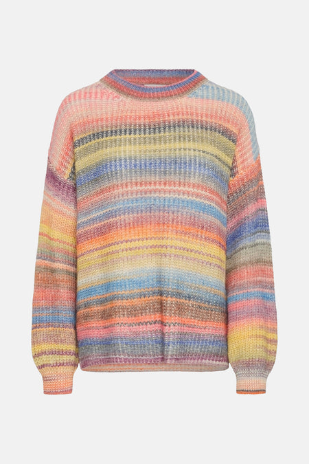 Pull met ronde hals - multicolor
