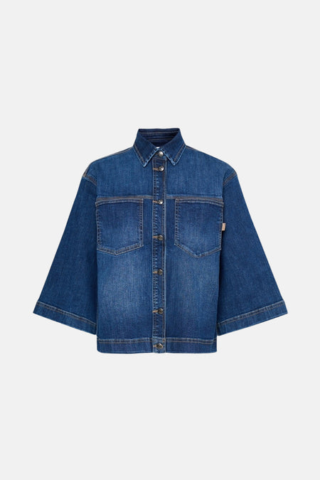 Veste en jean dark blue denim - PULZ