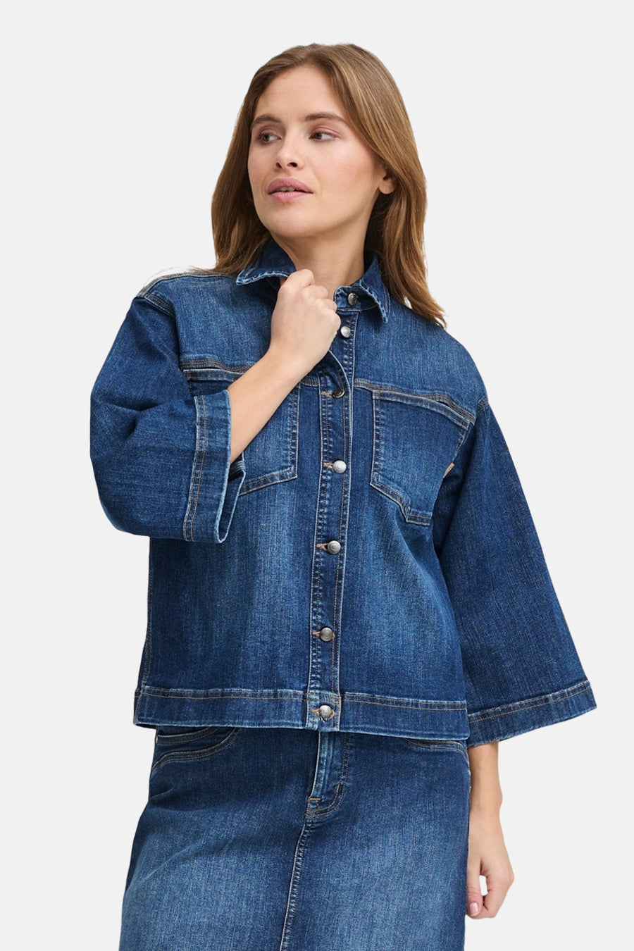Veste en jean dark blue denim - PULZ