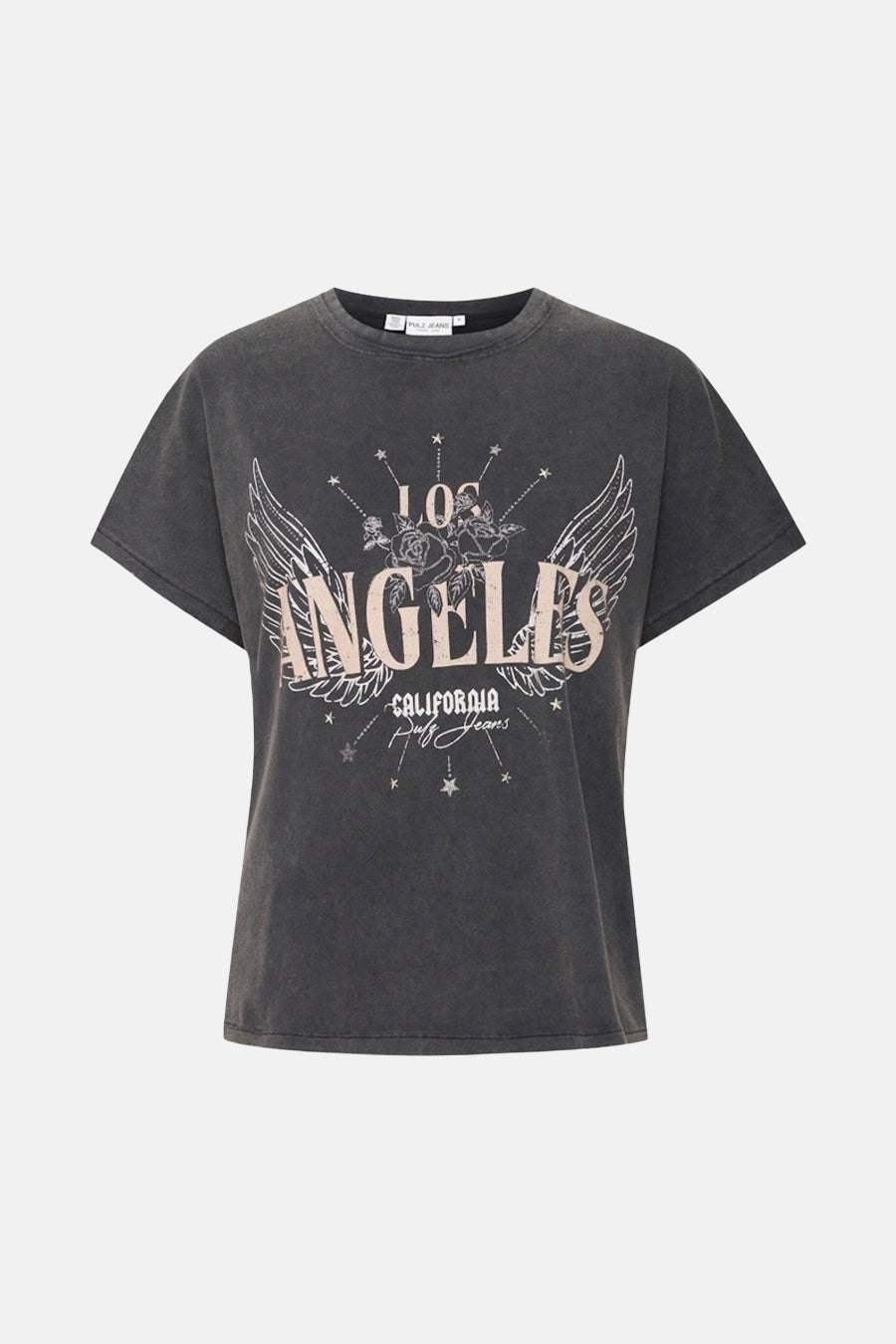 T-shirt met korte mouwen - zwart - PULZ