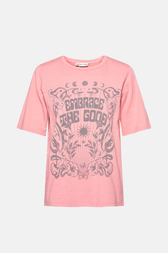 T-shirt met korte mouwen - roze - PULZ