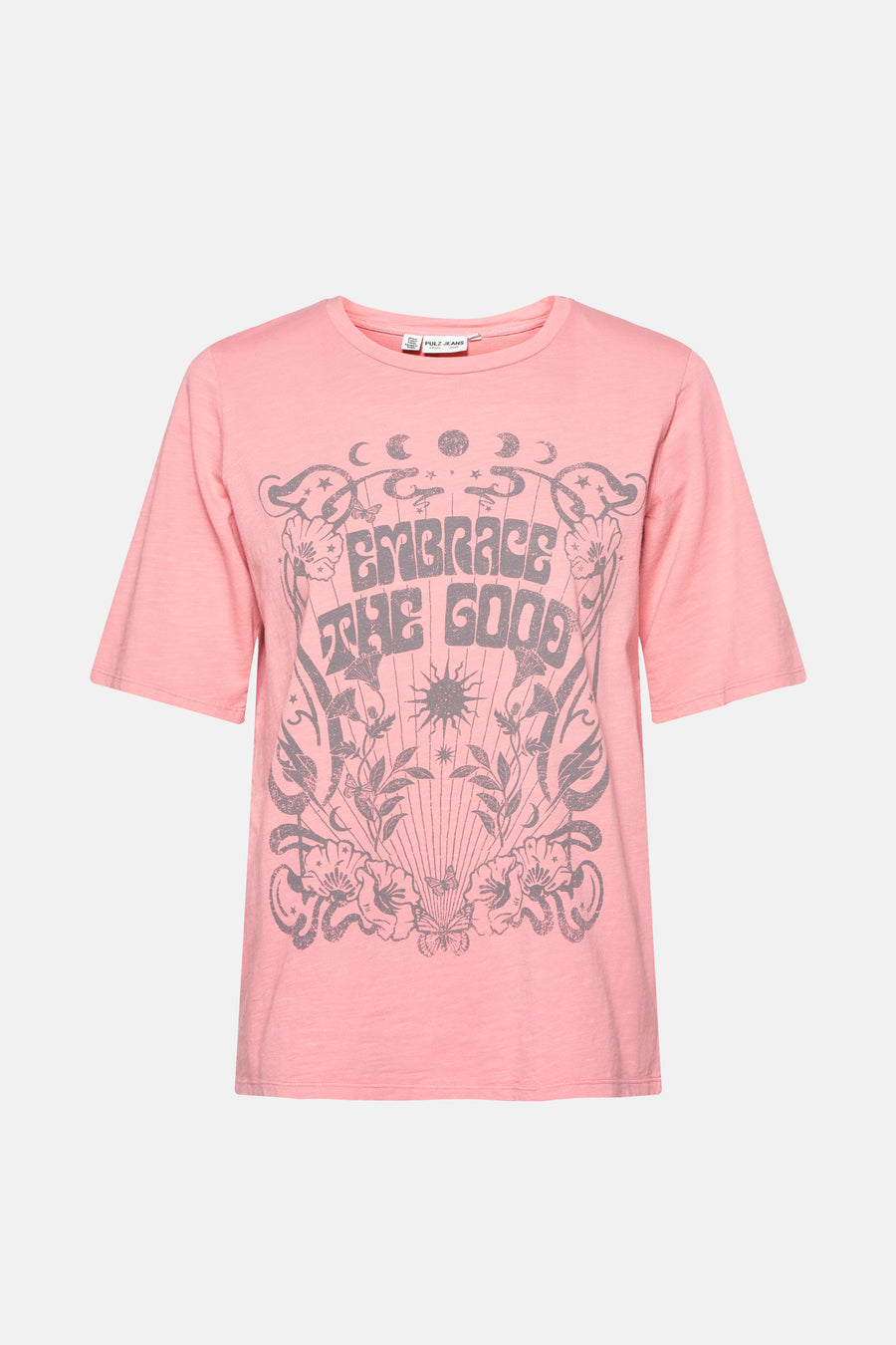 T-shirt met korte mouwen - roze - PULZ
